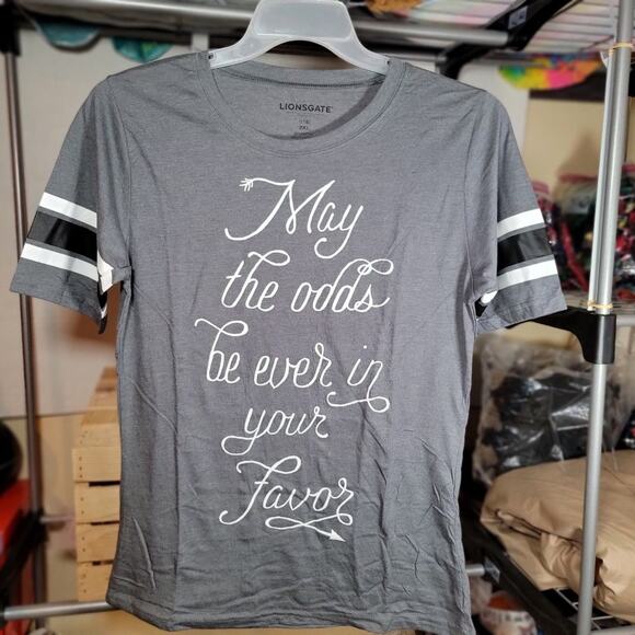 Lionsgate Hunger Games Graphic Tee Quote Short Sleeve - Size Junior XXL - Picture 2 of 4